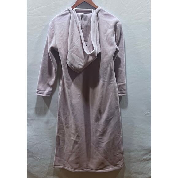 Soft Surroundings Pink Lounge Dress Front Pockets Detachable Scarf Women's PXS - Picture 2 of 9